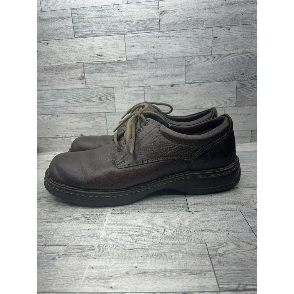 Born Hutchins II Mens Brown‎ Leather Casual Oxfords Size 10 M6660